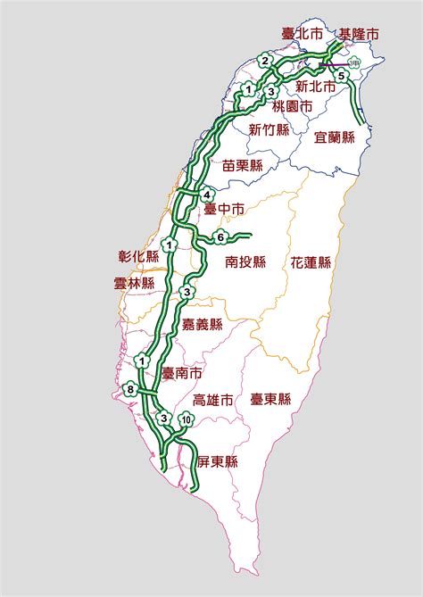 高速公路有幾條|臺灣公路